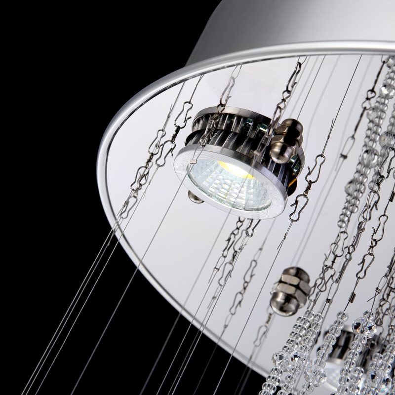 Modern Art Design Crystal Spiral Raindrop Chandelier - Image 10