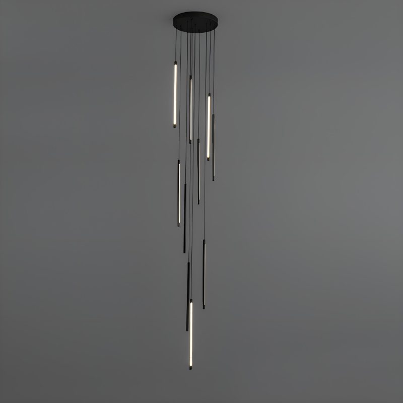 10 Lights LED Dimmable Black Hanging Light Fixtures - Image 3