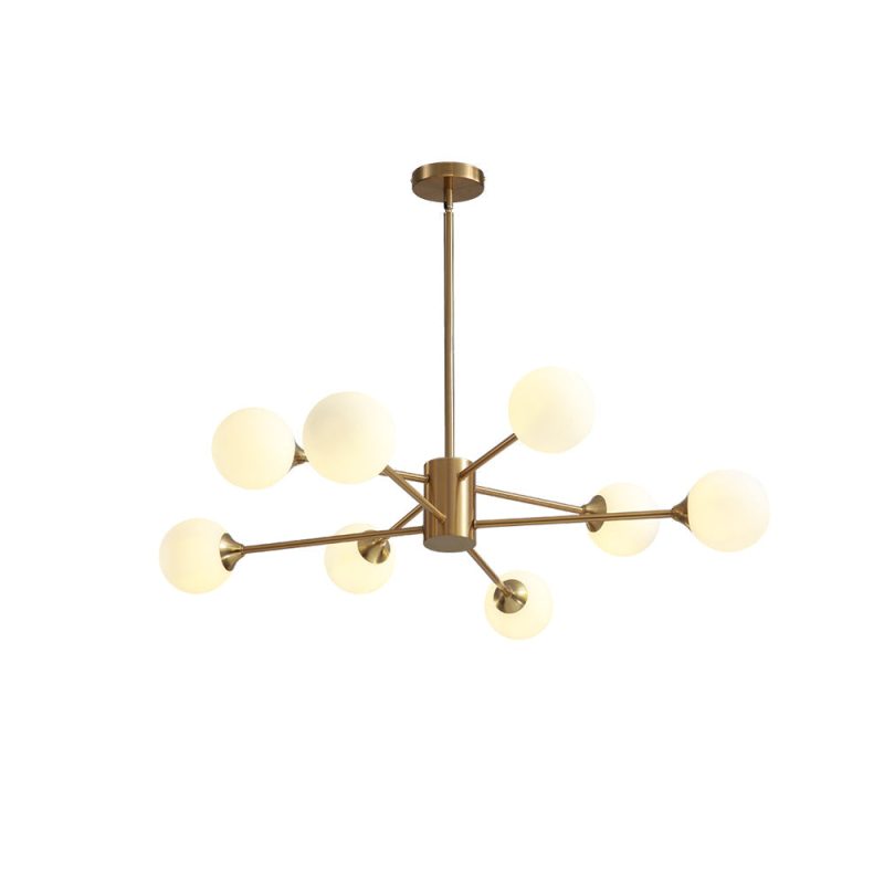 Glass Globes Sputnik Radial Chandelier - Image 7