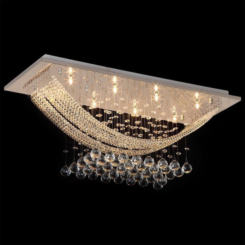 Boat Shape Luxury Crystal Chandelier - Modern Ceiling Light - Image 4