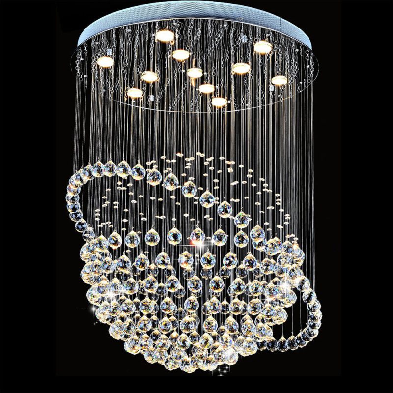 Modern Star Sphere Rain Drop Chandelier with Orbit - Image 11