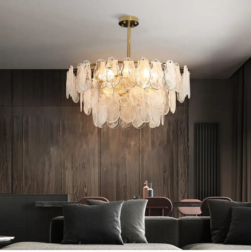 Tiered Cloud Glass Chandelier - Image 2