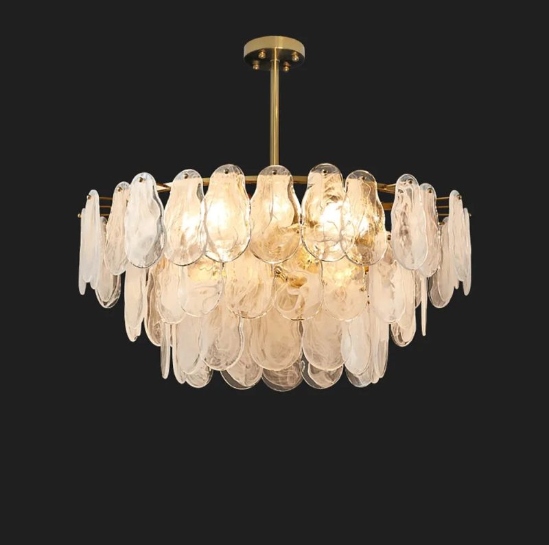 Tiered Cloud Glass Chandelier - Image 6