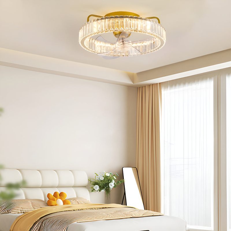 360° Oscillating blade Ceiling Fan with Remote Control for Bedroom - Image 2