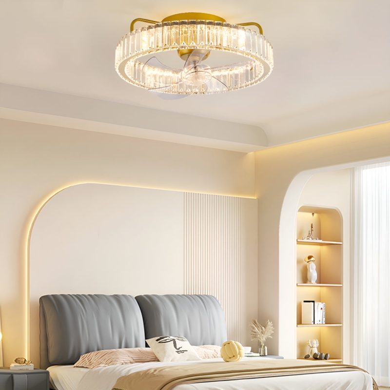 360° Oscillating blade Ceiling Fan with Remote Control for Bedroom - Image 3