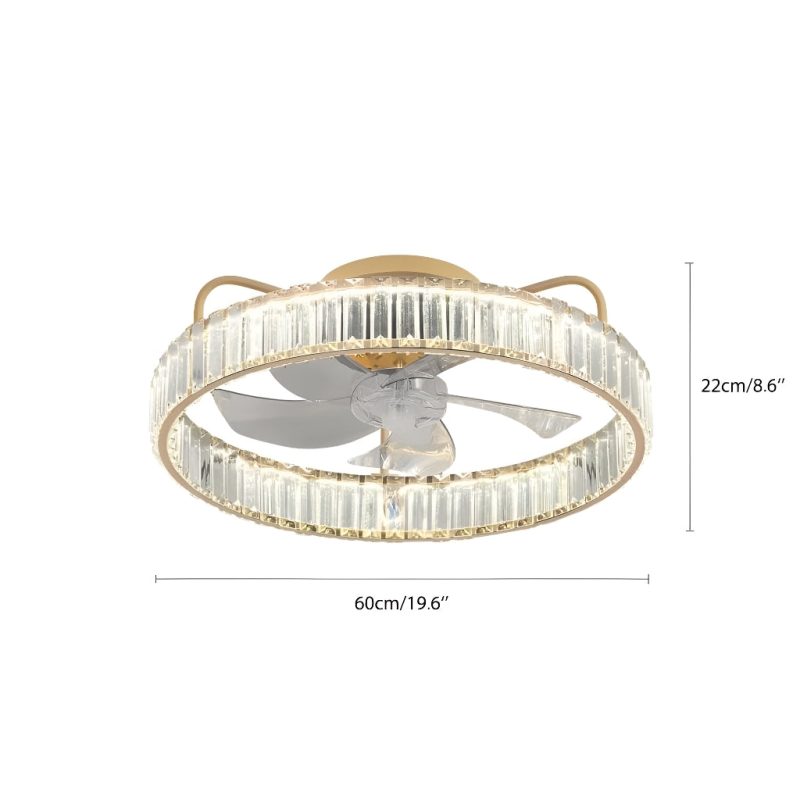 360° Oscillating blade Ceiling Fan with Remote Control for Bedroom - Image 5