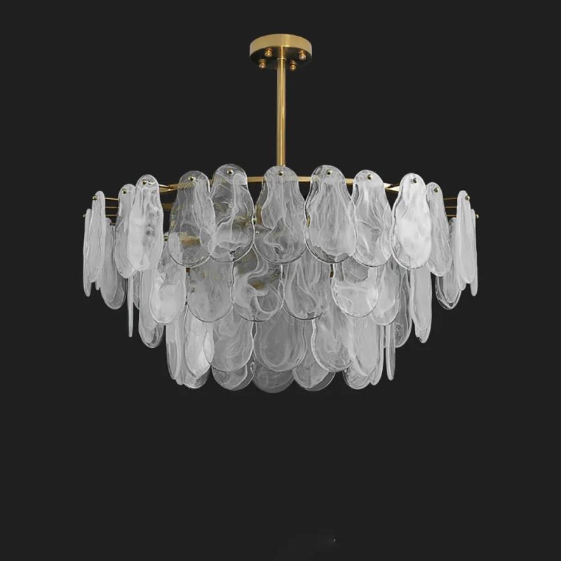 Tiered Cloud Glass Chandelier - Image 5
