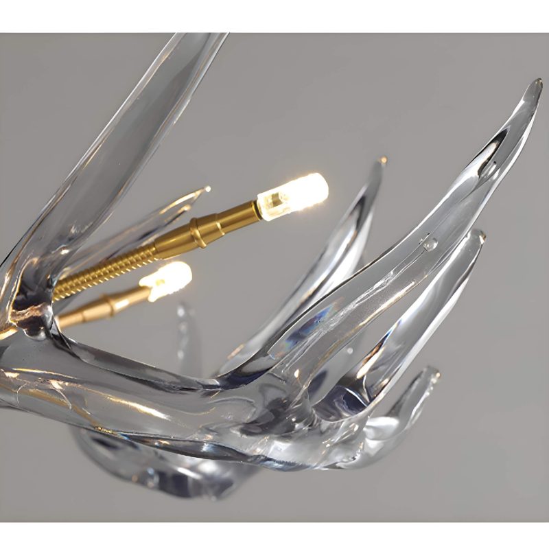 7-Light Resin Deer Horn Antler Ceiling - Image 6