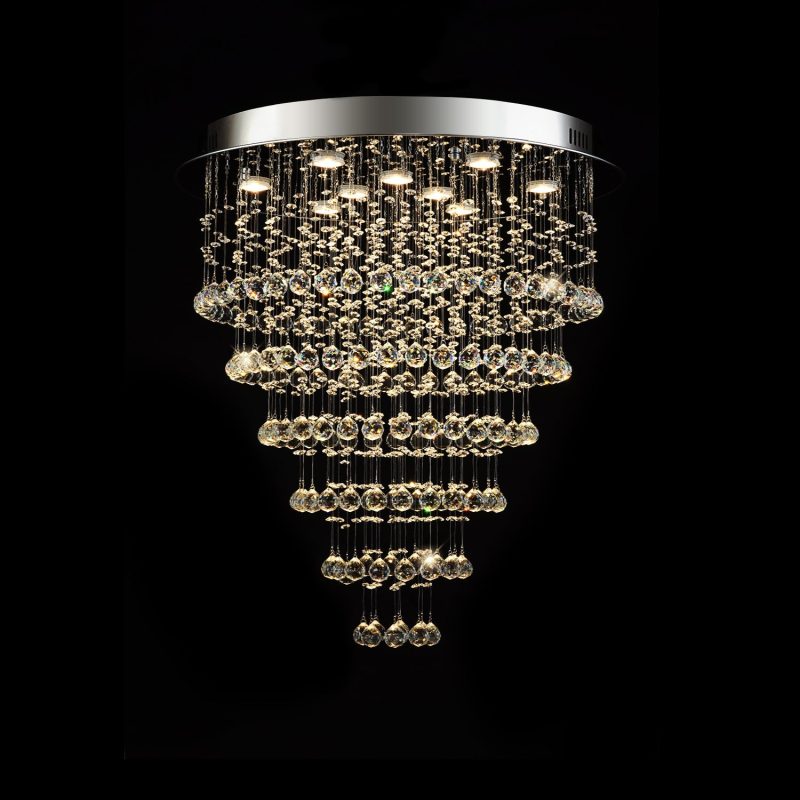 Multi Layer Round Crystal Chandelier Ceiling Lights - Image 5
