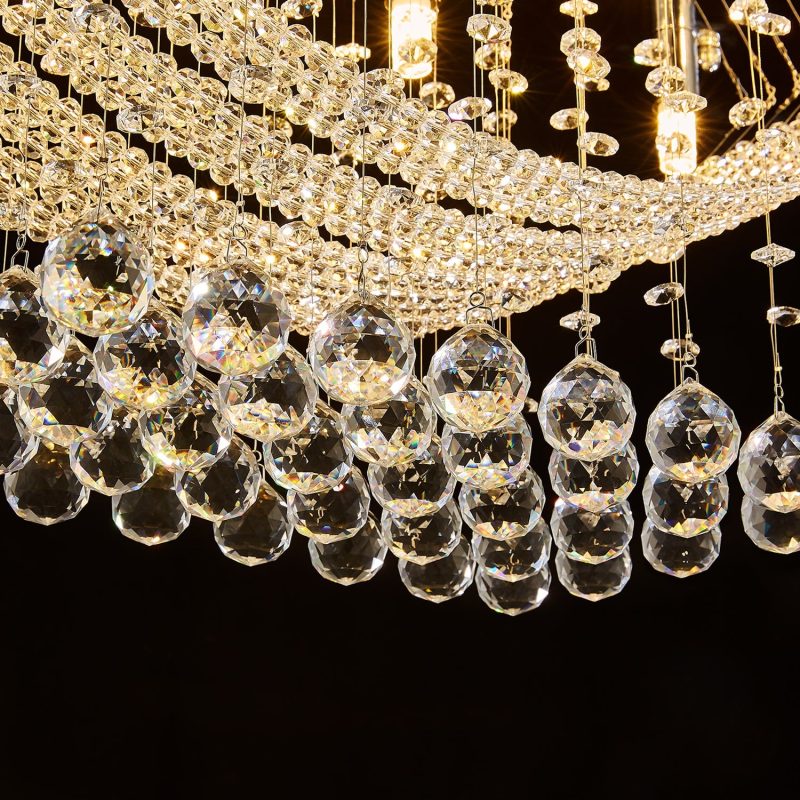 Boat Shape Luxury Crystal Chandelier - Modern Ceiling Light - Image 5