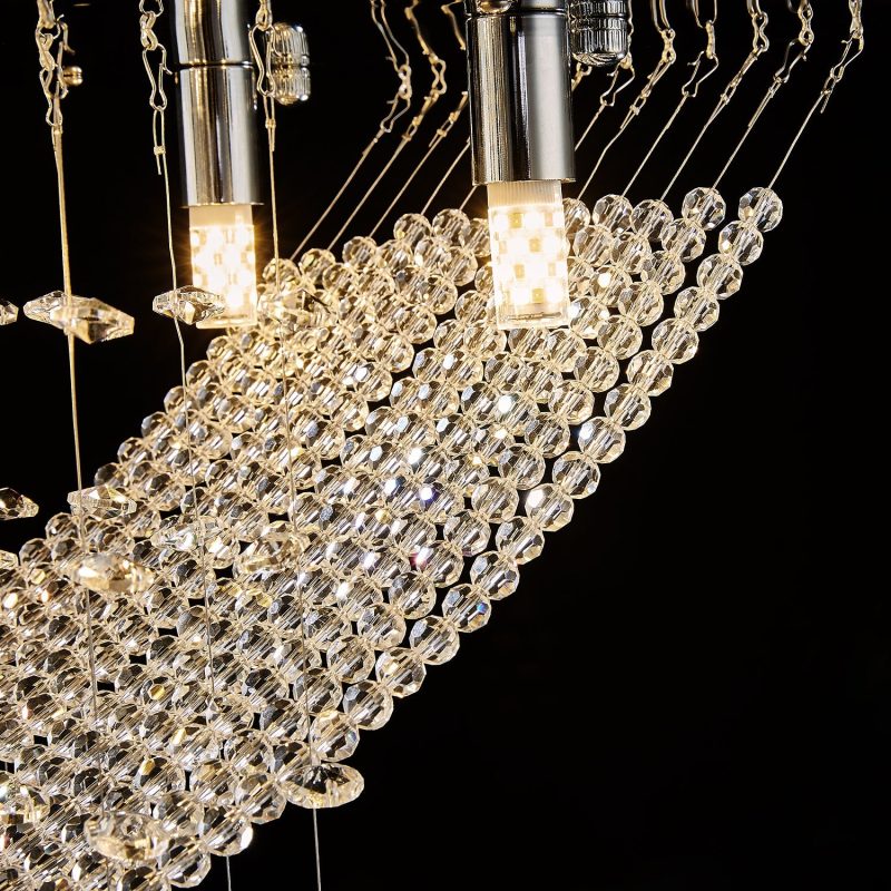 Boat Shape Luxury Crystal Chandelier - Modern Ceiling Light - Image 6