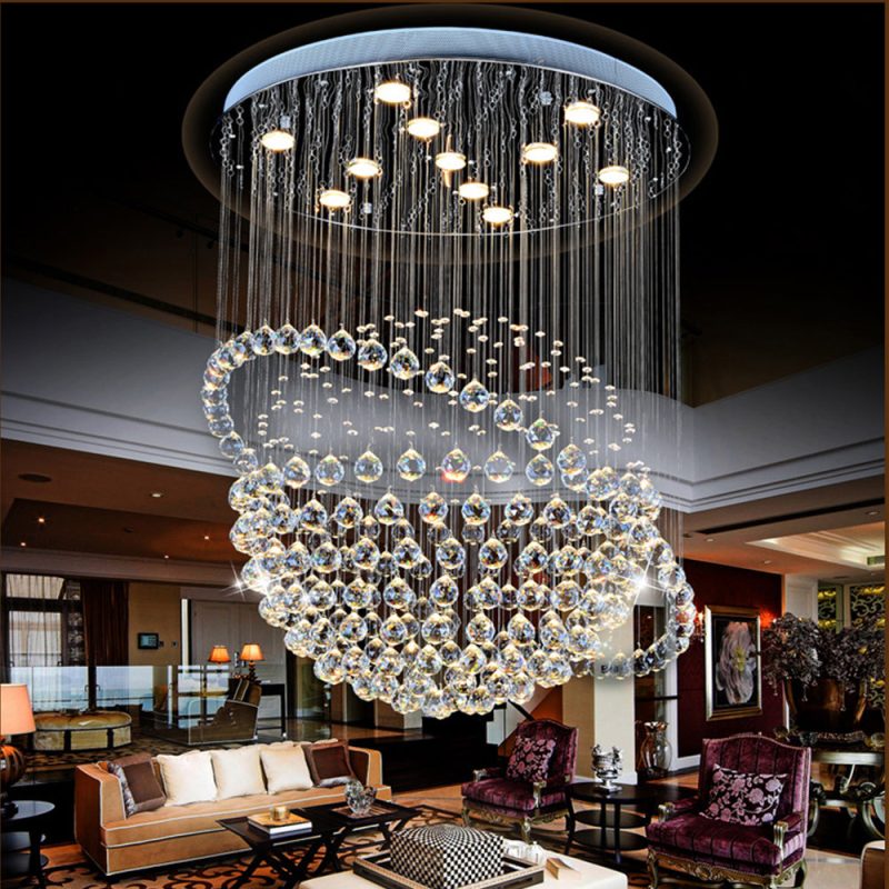 Modern Star Sphere Rain Drop Chandelier with Orbit - Image 8