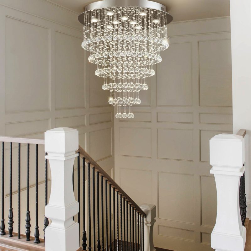 Multi Layer Round Crystal Chandelier Ceiling Lights - Image 3