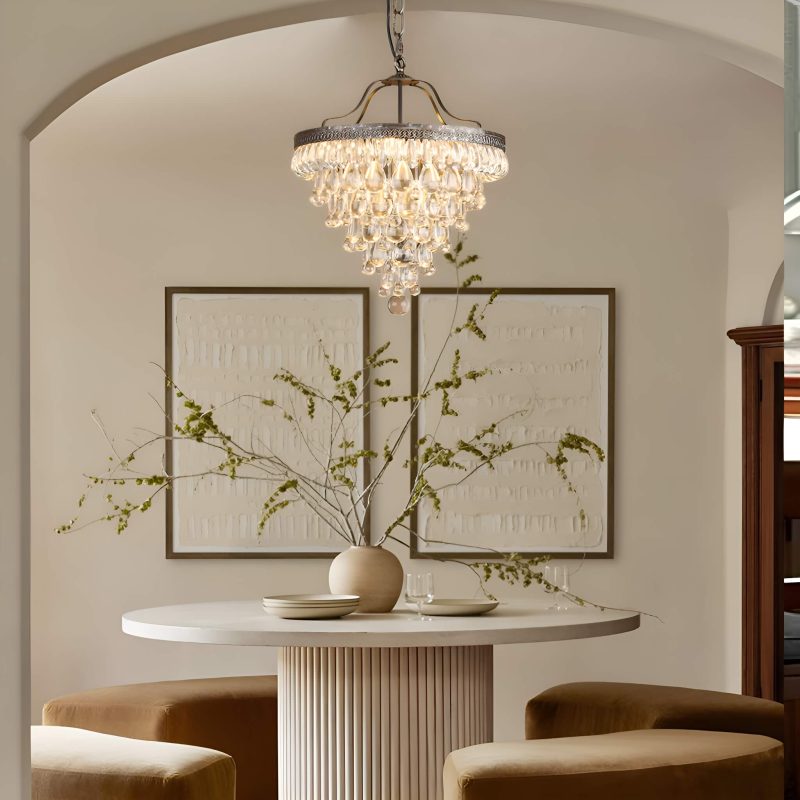 Modern Vintage Grape Crystal Chandelier - Image 3