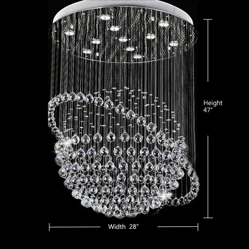 Modern Star Sphere Rain Drop Chandelier with Orbit - Image 10