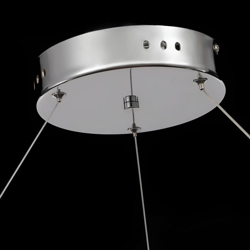 Crystal Ring Chandelier with 2-Tier LED Rings - Image 6
