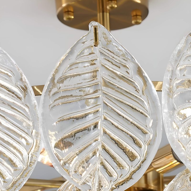 Leaf-Shape French-style Luxurious Crystal Chandelier - Modern  Living Room - Image 7