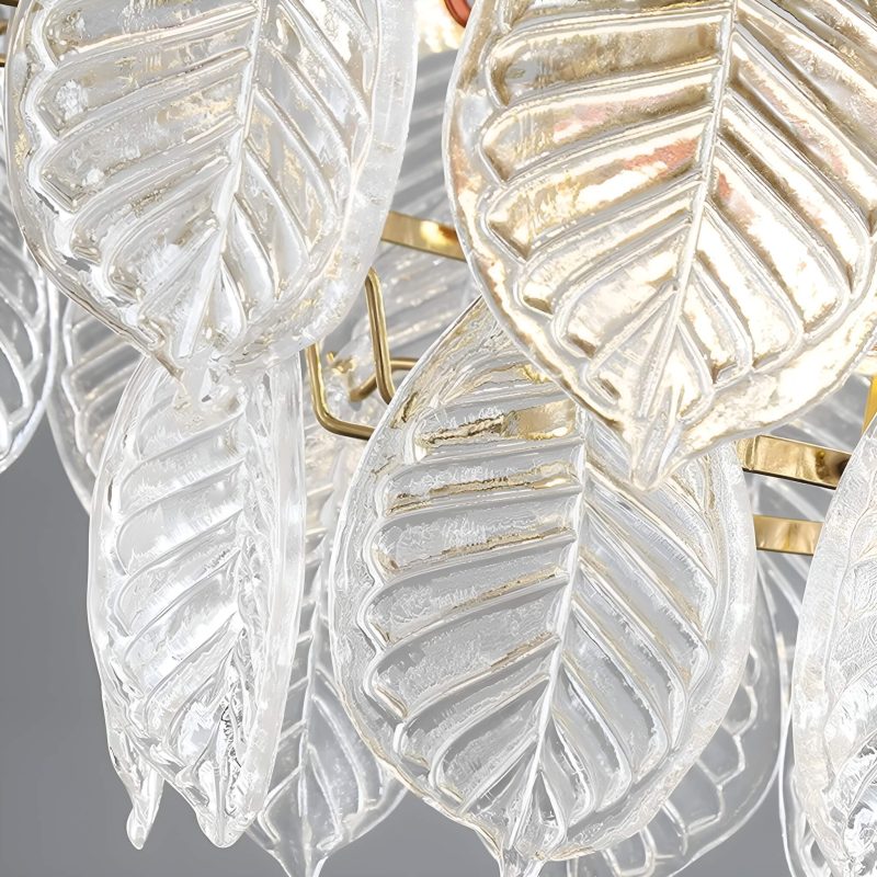 Leaf-Shape French-style Luxurious Crystal Chandelier - Modern  Living Room - Image 8