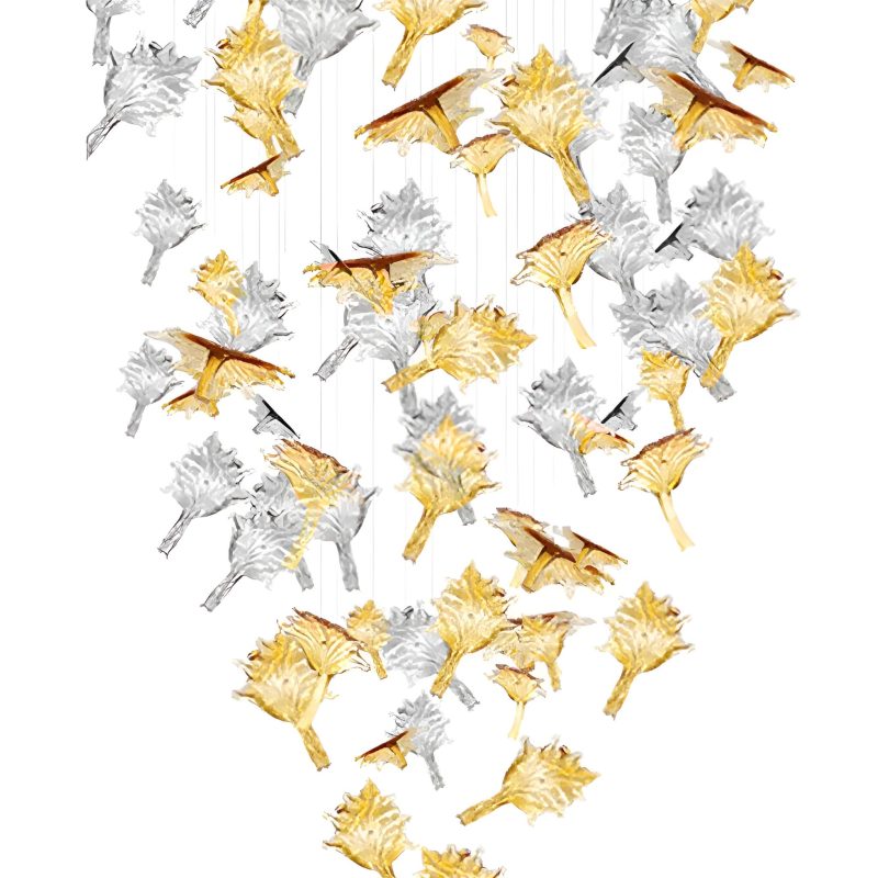 Maple Leaf shaped Ceiling Lamp Foyer Chandelier - Image 6