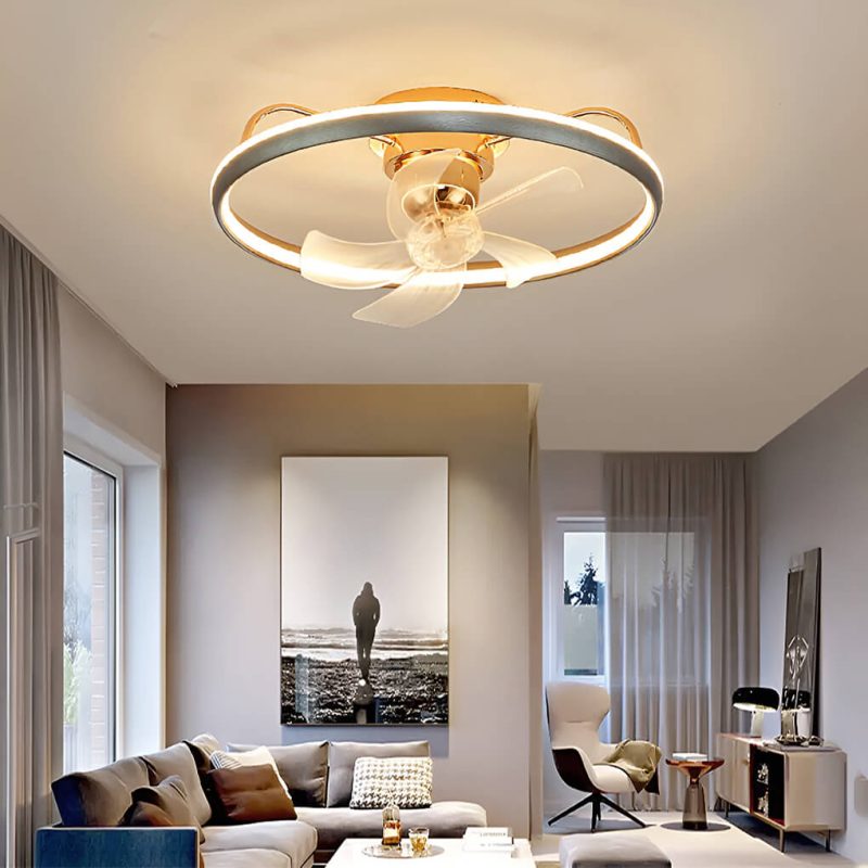 Modern Circular Ceiling Fan Light With Remote Control - Image 5