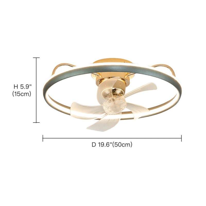 Modern Circular Ceiling Fan Light With Remote Control - Image 7
