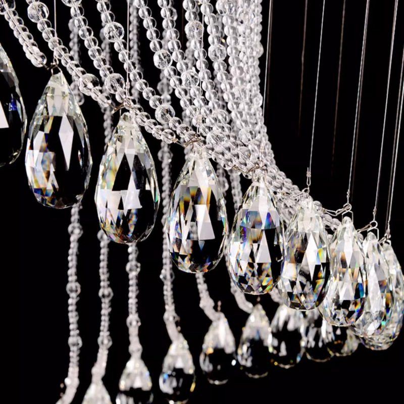 Modern Art Design Crystal Spiral Raindrop Chandelier - Image 5