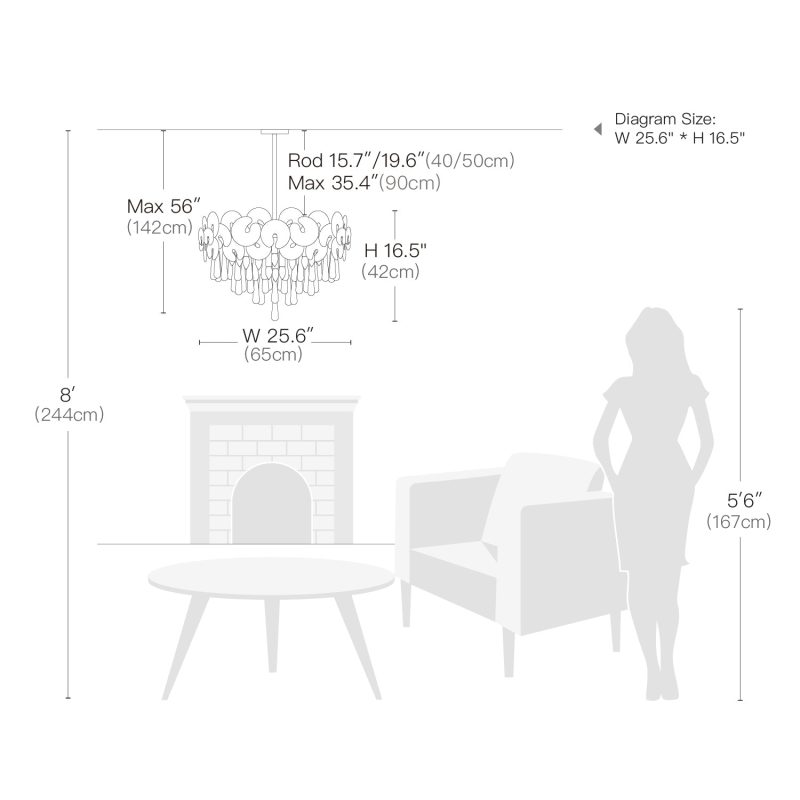 Modern Luxury Gold Glass Chandelier for Living Room - Image 13