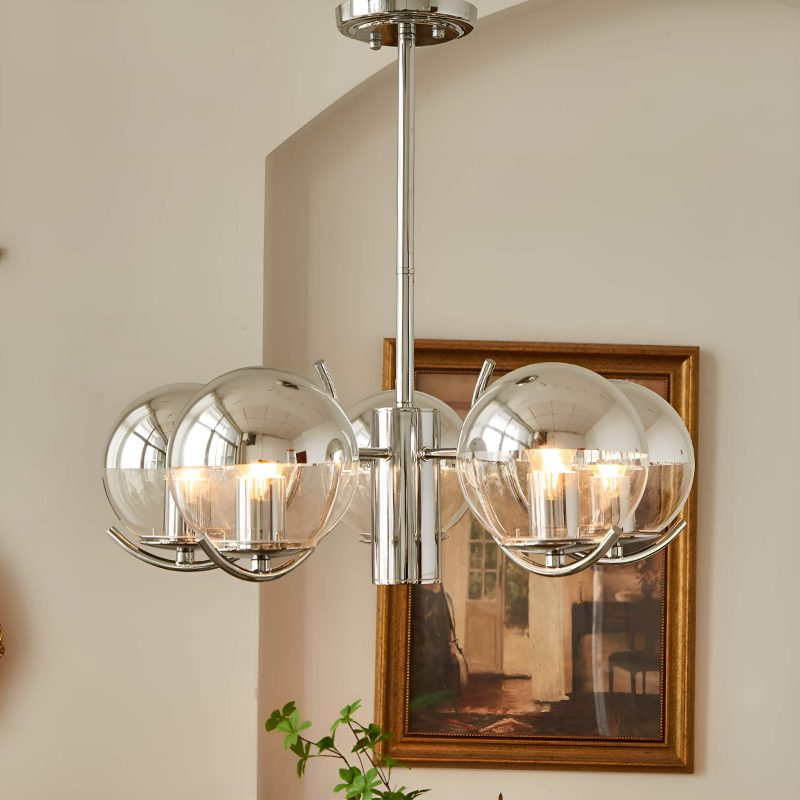 Modern Light 5 Light Lighting with Globe Glass - Image 2