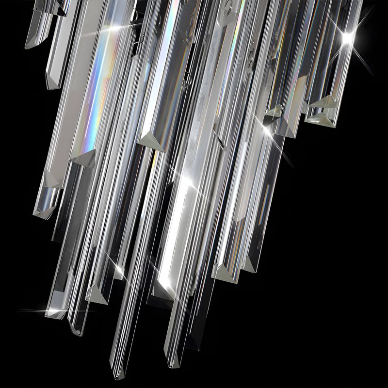 Modern Spiral Crystal Chandelier - Staircase Chandelier - Image 7