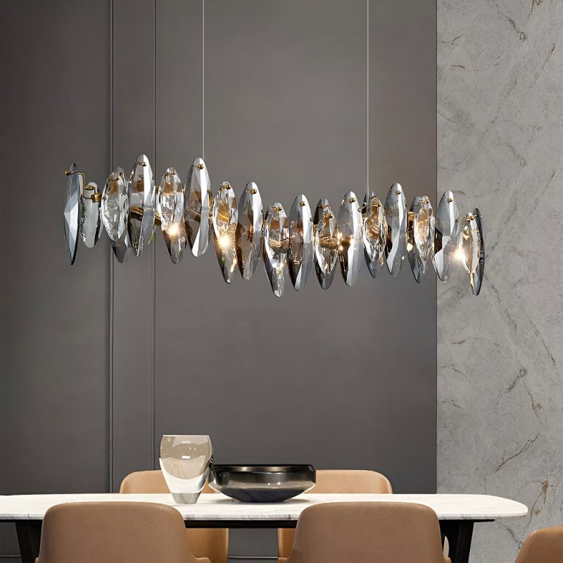 Modern Unique Wave Crystal Chandelier - Image 3