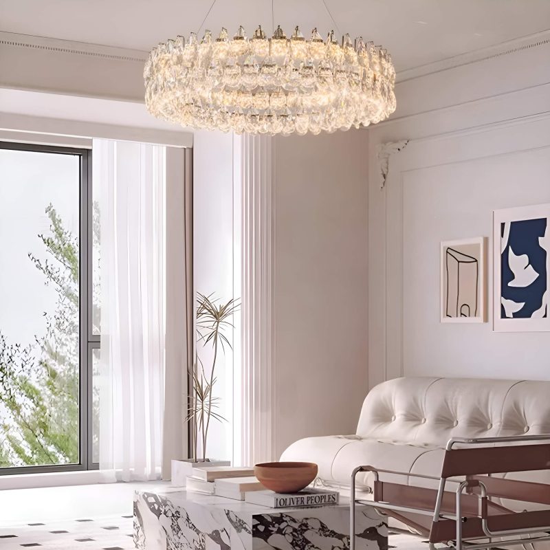 One Ring Crystal Pendant Light Living Room - Image 3