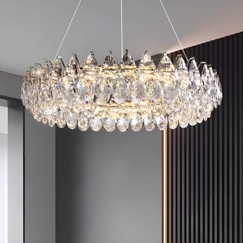 One Ring Crystal Pendant Light Living Room - Image 4