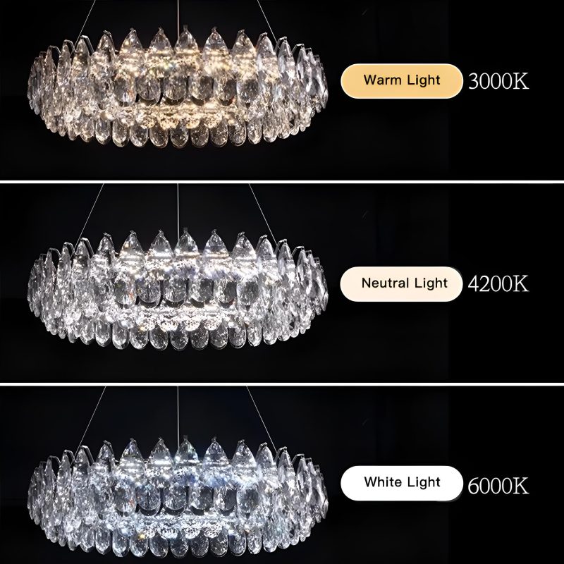 One Ring Crystal Pendant Light Living Room - Image 8