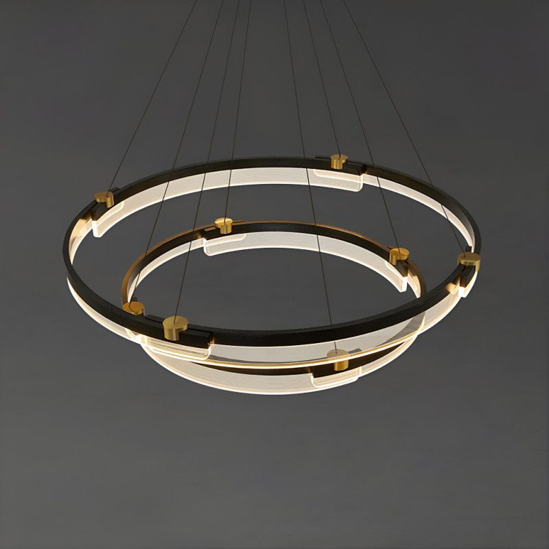 One Ring & Two Rings Pendant Light Fixture - Image 4
