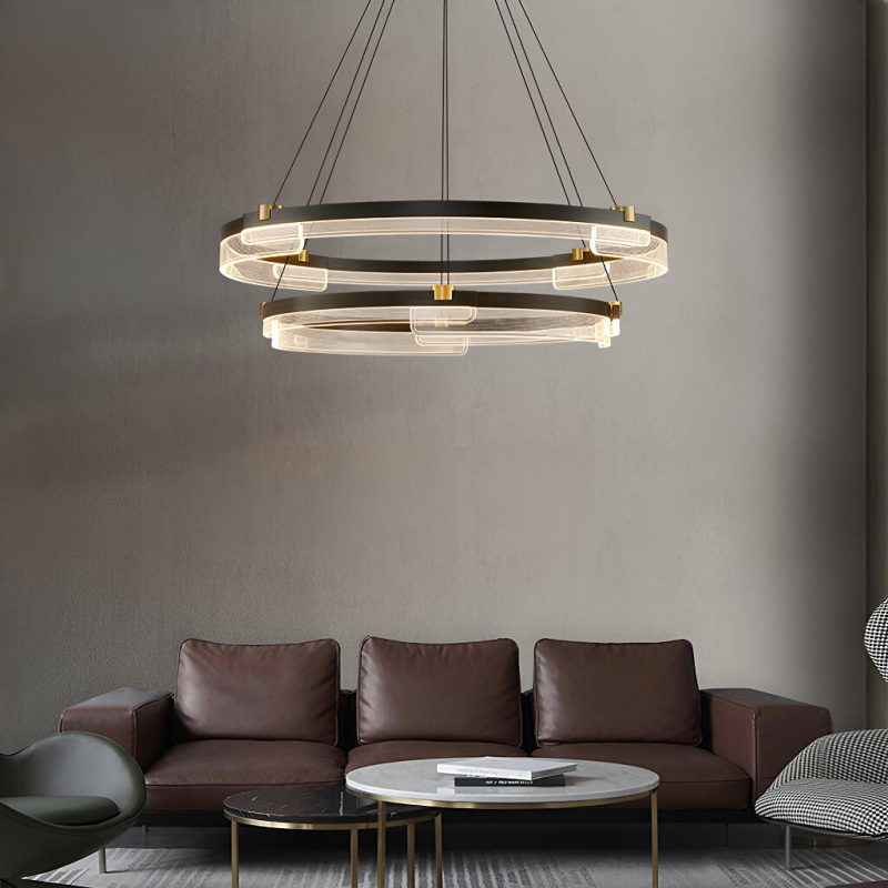 One Ring & Two Rings Pendant Light Fixture - Image 2