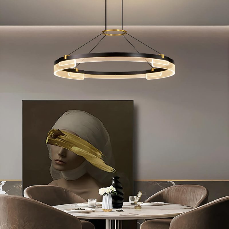 One Ring & Two Rings Pendant Light Fixture - Image 3