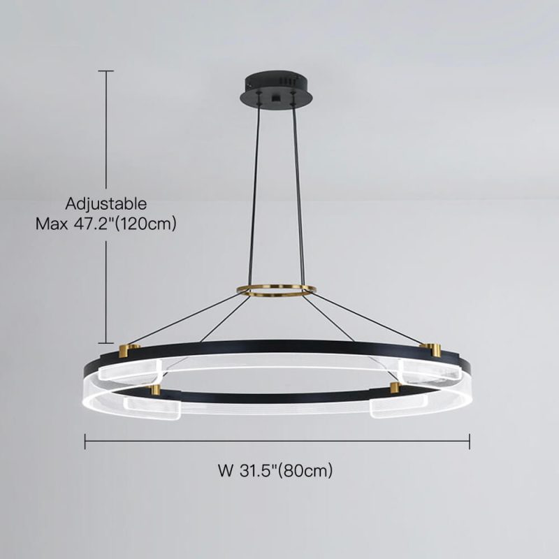 One Ring & Two Rings Pendant Light Fixture - Image 7