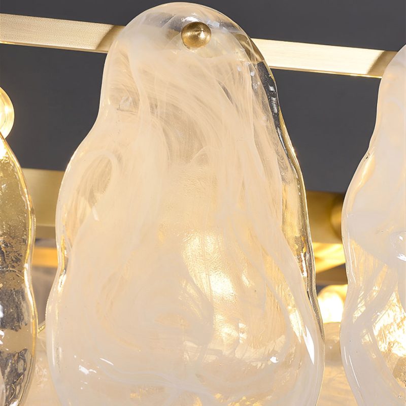 Oval Glass Chandelier Kitchen Island Lighting Fixture - Image 5