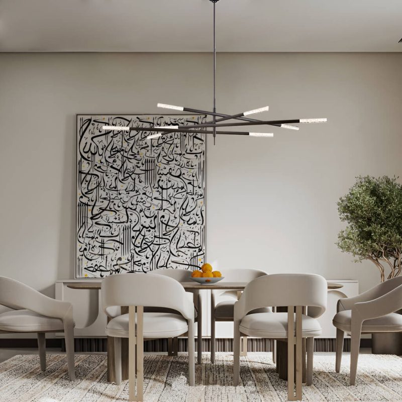 Rousseau Grande Eight Lights Acrylic Glass - Image 5